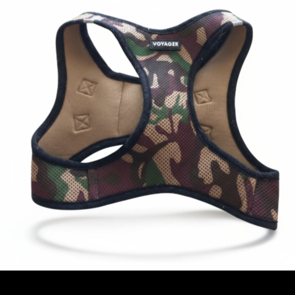 Voyager Step-In Mesh Dog Harness XL Camouflage Green Open Package NEW 28 lbs Max